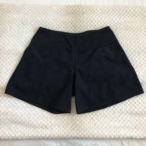 Black Lululemon Athletic Shorts - Wet • Dry • Warm